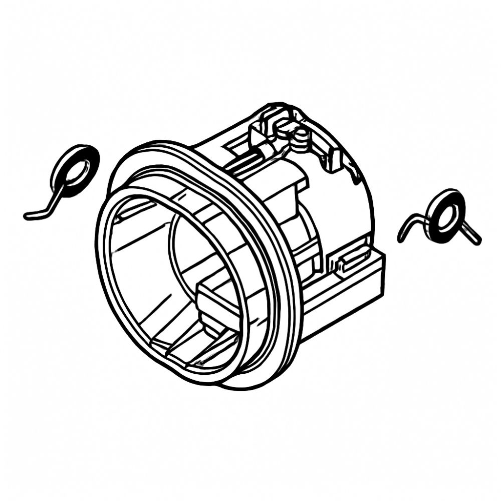 41A - Bearing flange back with carbon brush springs