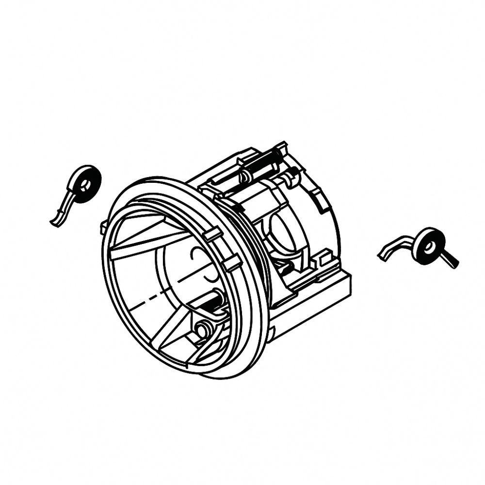 41B - Bearing flange back X-Series2 with carbon brush springs 