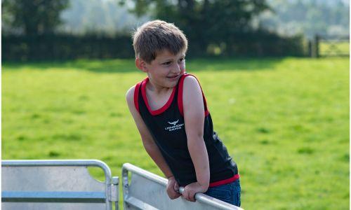 Children's Longhorn Shearing Long Tail Singlet