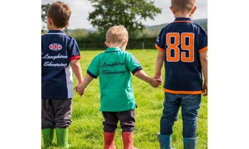 Children's Longhorn Shearing Polo Shirts
