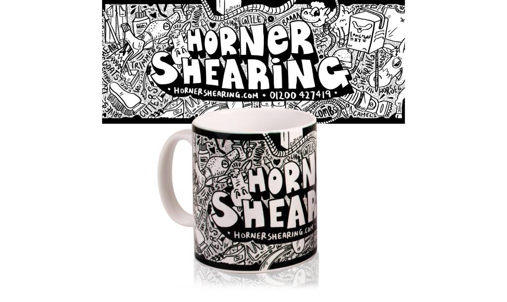 Horner Shearing Doodle Mug