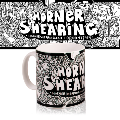 Horner Shearing Doodle Mug