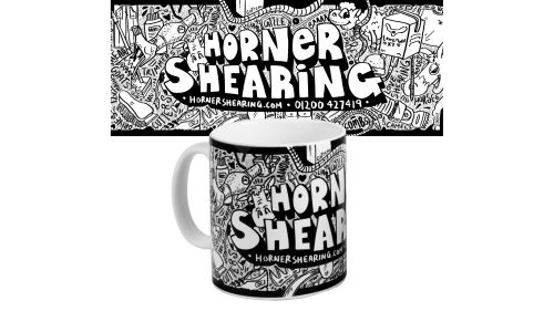 Horner Shearing Doodle Mug