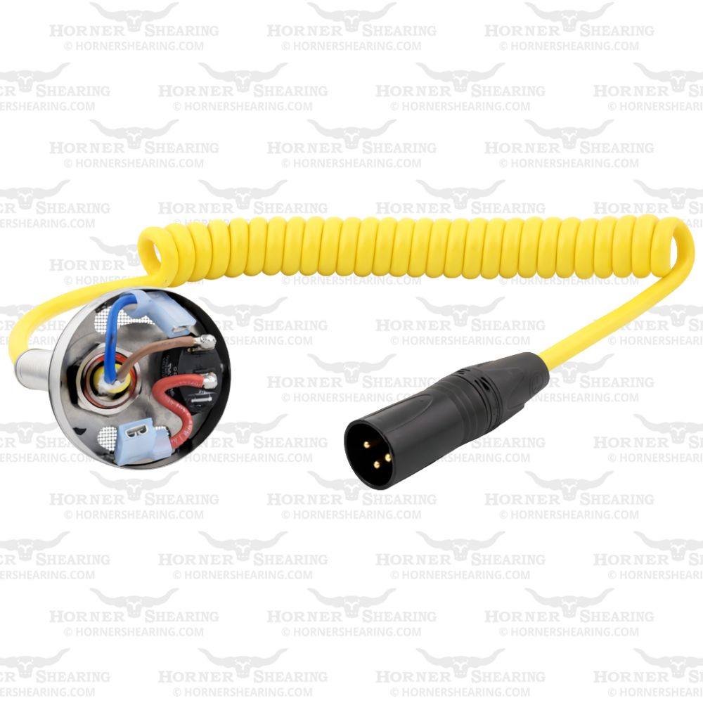 Complete Rear Cap with Coiled Flex Assembly for the Rambo (4.8mm Blue Terminal)