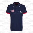 Longhorn Polo Shirt - Hereford Navy (front)