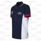 Longhorn Polo Shirt - Hereford Navy (side)