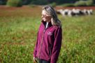 Longhorn Highland Fleece Burgundy - Lifestyle