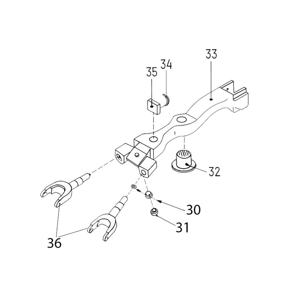 37 - Fork Body Assembly