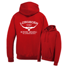 longhorn hoodie red