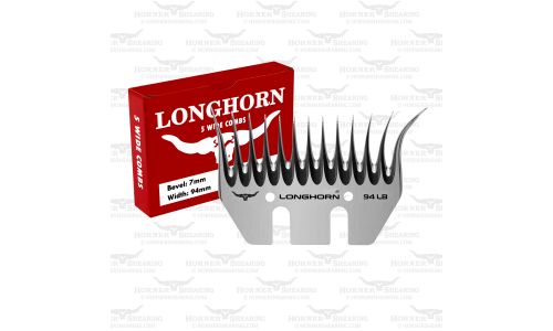 Box of 5 Longhorn 94lb Misprinted Combs- Right Handed (2170)