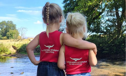 Children's Longhorn Shearing Original Singlet